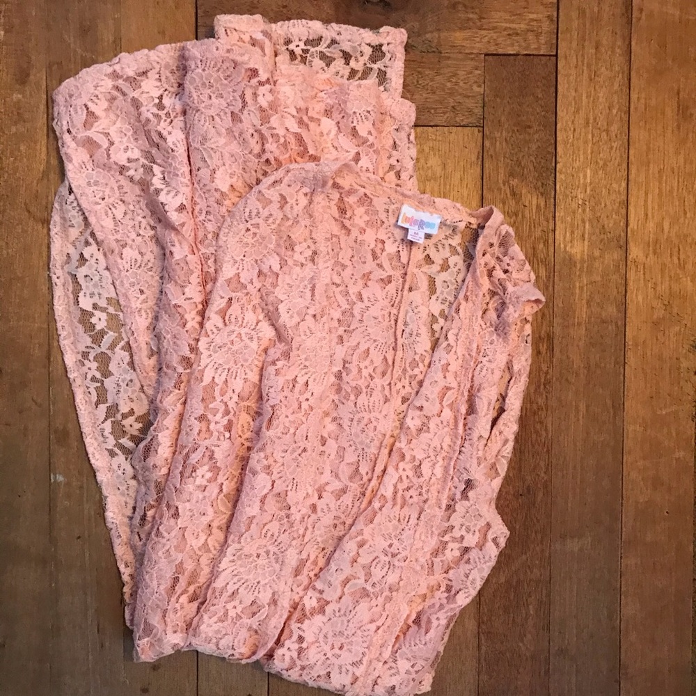 Peach LulaRoe Lace Joy